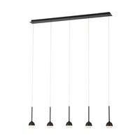LED-HÄNGLAMPA Nucetto 117/10/150 cm  - klar/svart, Basics, metall/plast (117/10/150cm) - Eglo