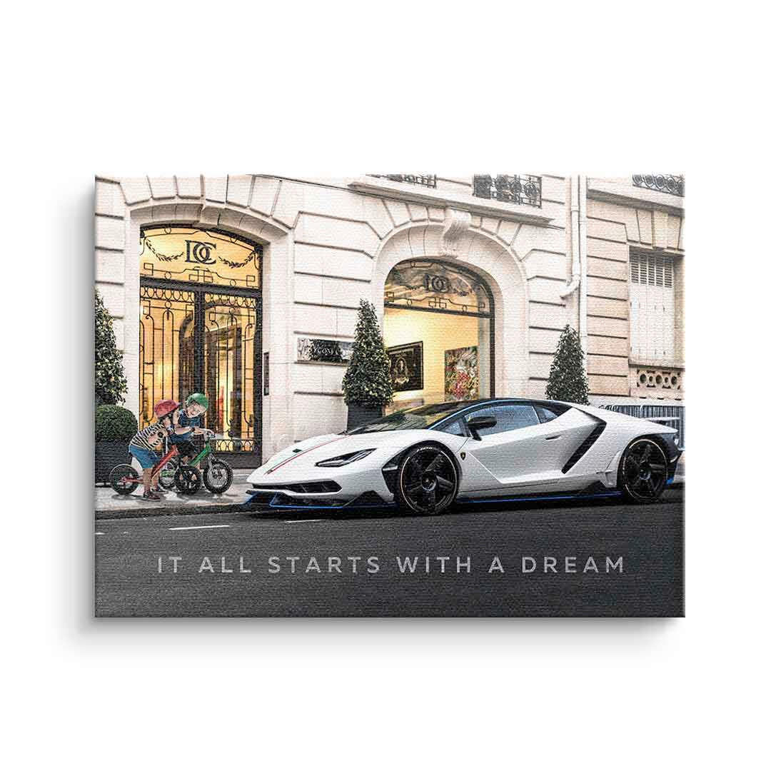 XXXLutz Leinwandbild It all starts with a Dream Mehrfarbig