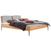 BETT 140/200 cm  in Buchefarben, Hellgrau  - Buchefarben/Hellgrau, KONVENTIONELL, Holz (140/200cm) - Hasena