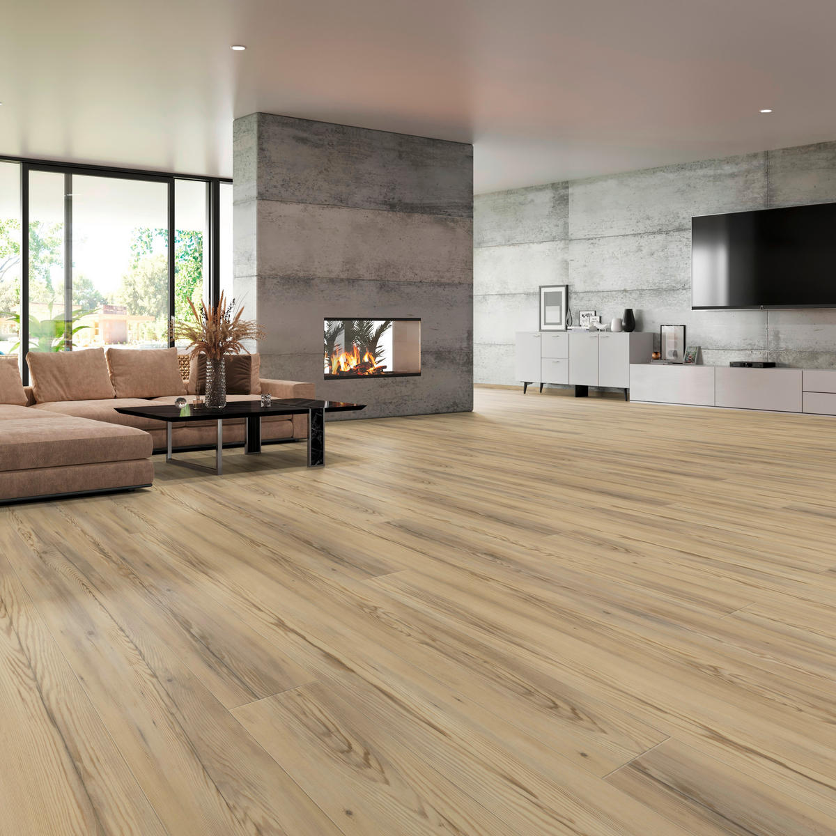 VINYLBODEN Grando Fichte Chalet 100004301  per  m² - Design, Holz (220/21,6/1cm) - Tilo