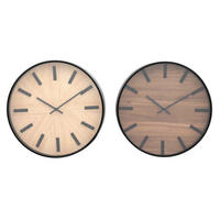 Ceas De Perete 30/30/4.3 cm   - maro închis/maro deschis, Basics, plastic/sticlă (30/30/4.3cm)