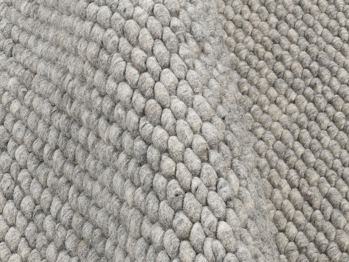 HANDWEBTEPPICH 240/340 cm Grau  - Grau, Basics, Textil (240/340cm) - Linea Natura