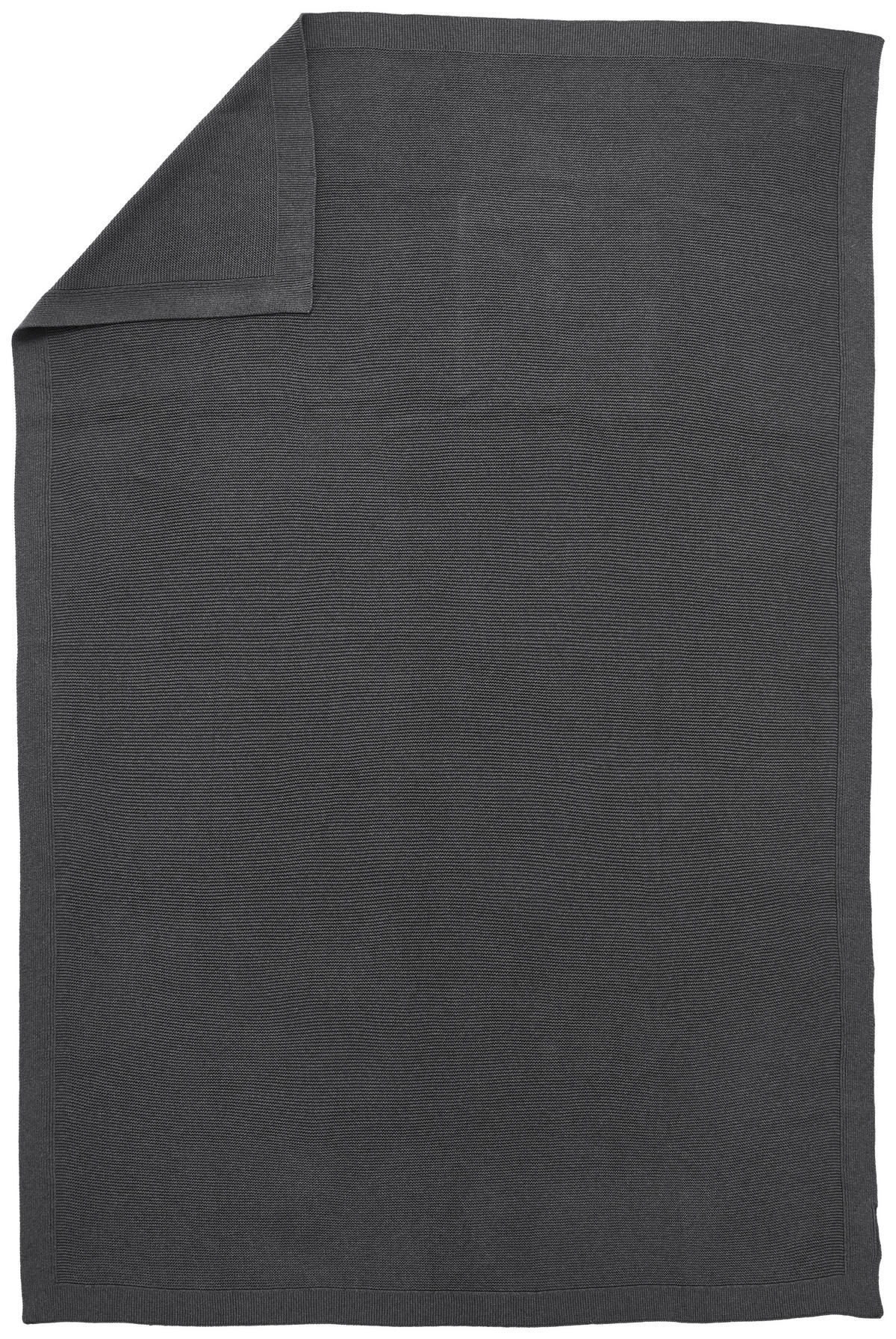 WOHNDECKE BEJA 150/200 cm  - Dunkelgrau, Basics, Textil (150/200cm) - Dieter Knoll