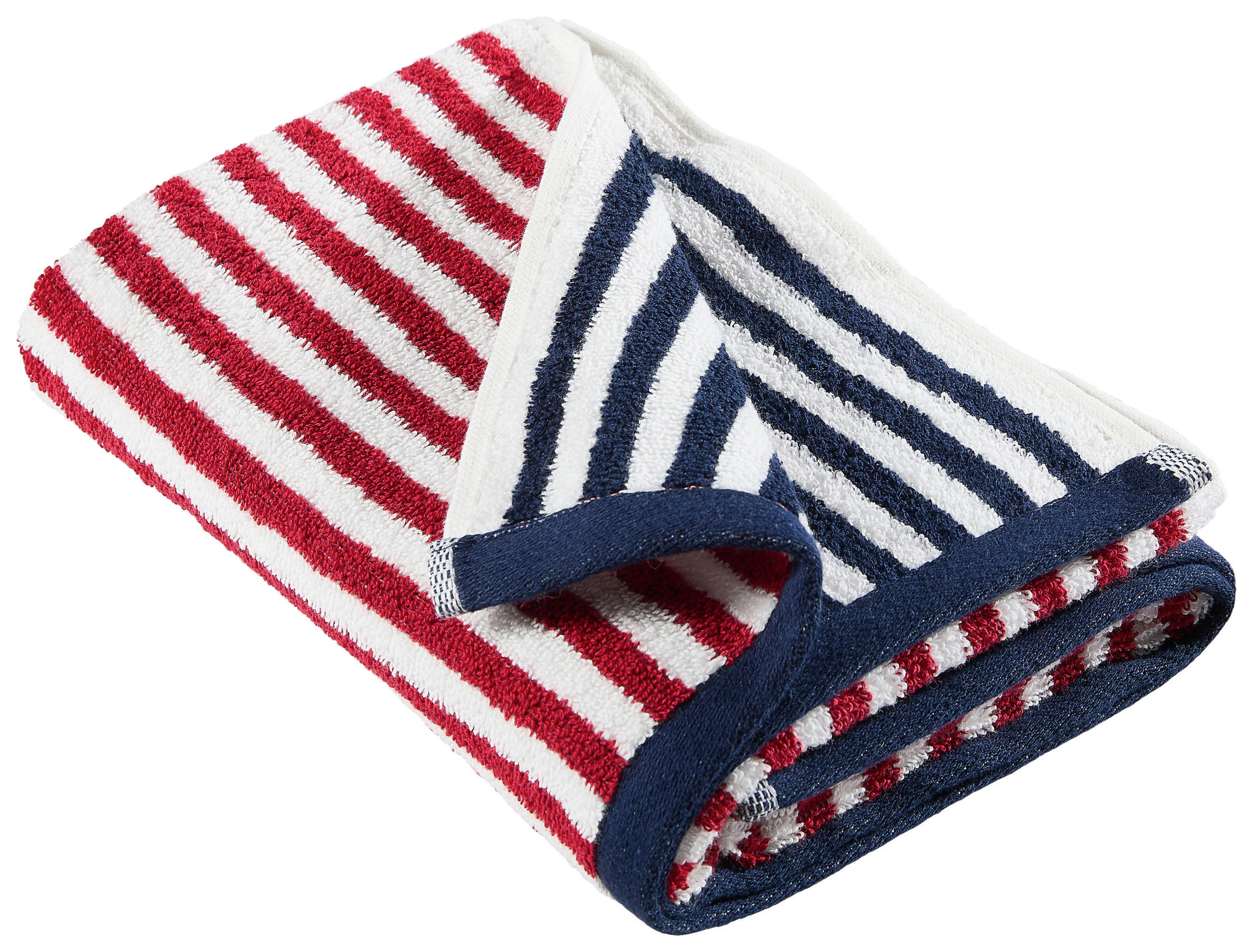 HANDTUCH Blau, Rot  - Blau/Rot, Textil (50/100cm) - Esposa