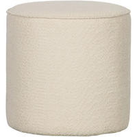 HOCKER in Textil Creme  - Creme, Design, Textil (46/46/46cm) - Livetastic