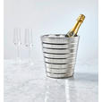 CHAMPAGNERKÜHLER - Edelstahlfarben, Trend, Metall (20/21,2cm) - Novel