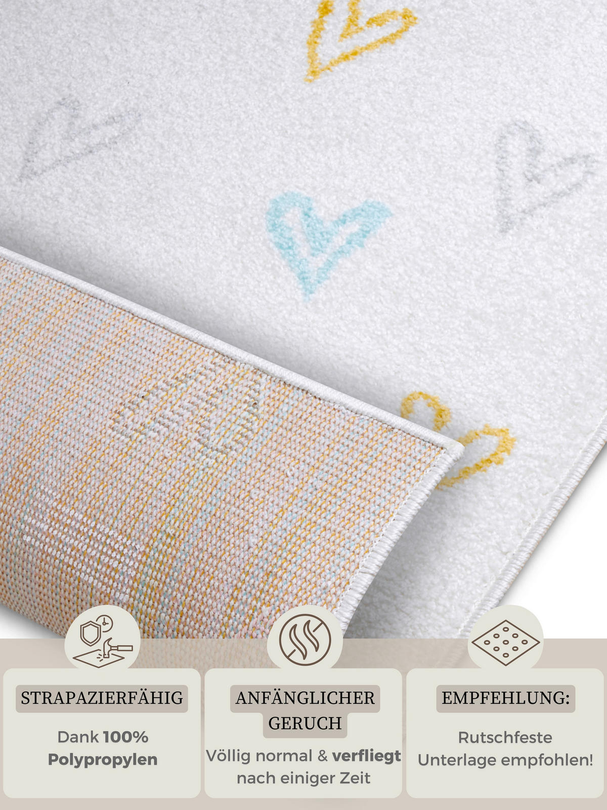 KINDERTEPPICH 120/170/170 cm Adventures  - Multicolor/Creme, Design, Kunststoff/Textil (120/170/170cm)