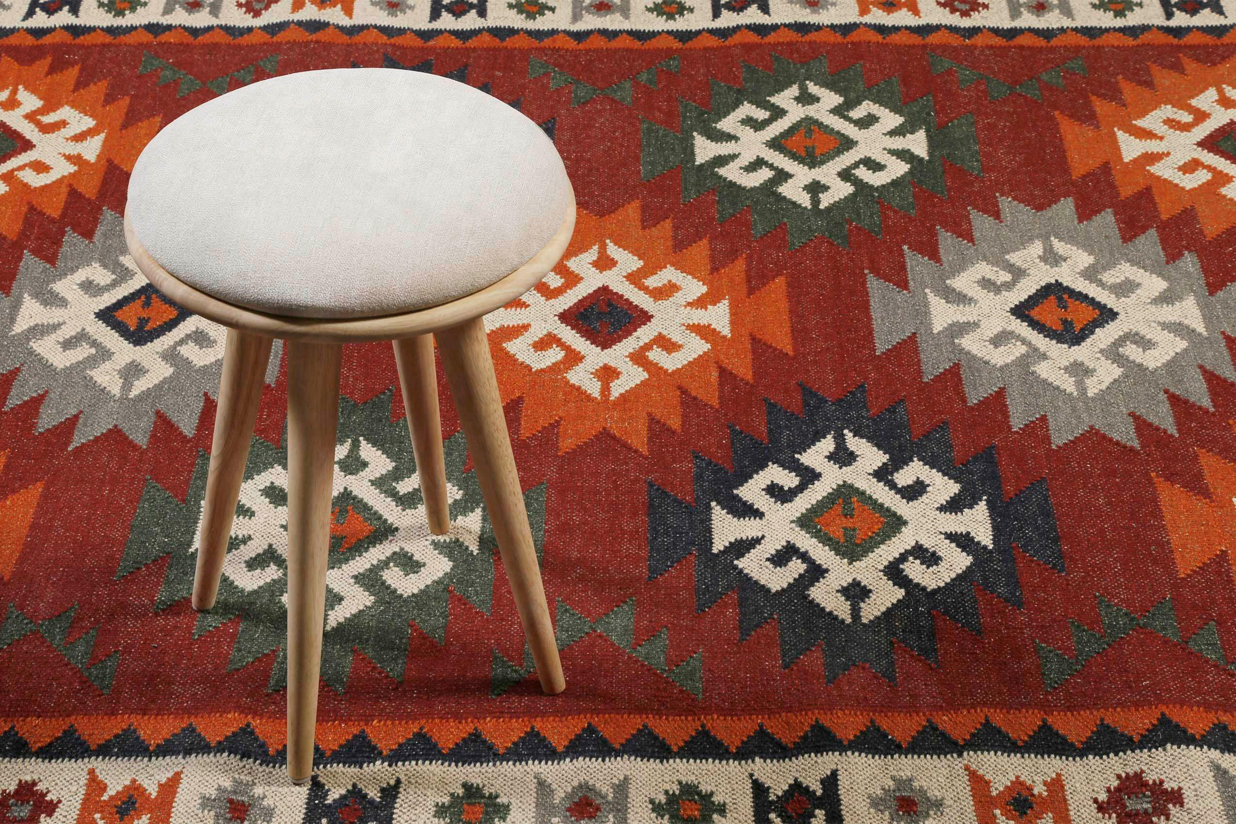 Thumbnail - Handwebteppich Blancard, Mehrfarbig, Textil, Raute, rechteckig, 300x400 cm, GoodWeave, für Fußbodenheizung geeignet, in ...