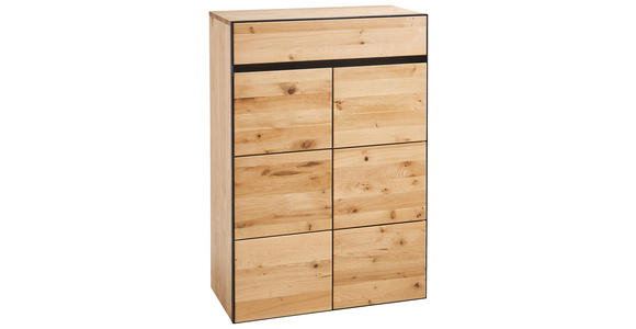 KOMMODE  in 82/119/38 cm  - Eichefarben/Anthrazit, KONVENTIONELL, Holz/Holzwerkstoff (82/119/38cm) - Linea Natura