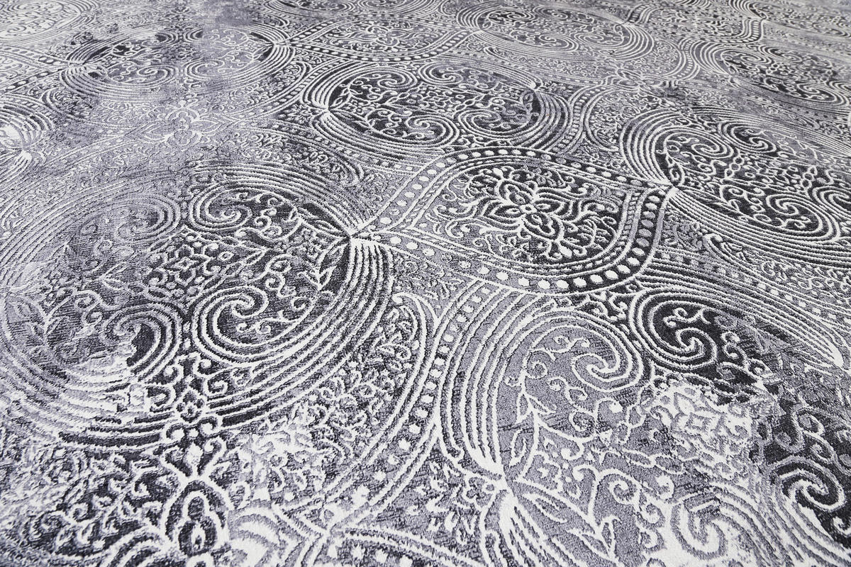 VINTAGE-TEPPICH 160/230 cm Grace Grau  - Grau, Design, Textil (160/230cm) - WECON HOME