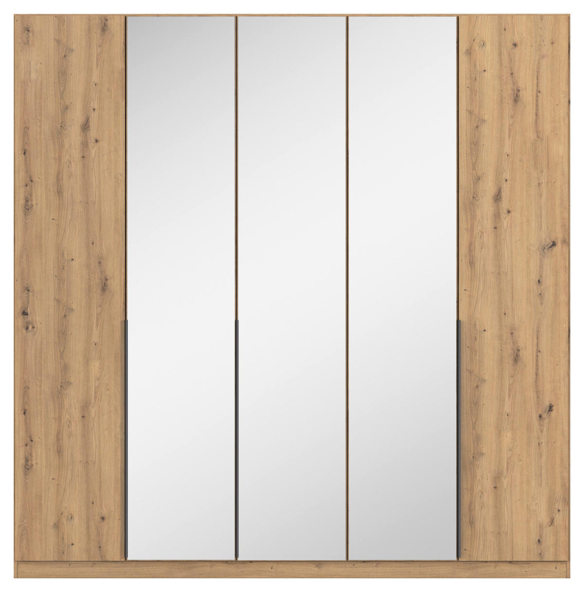 DREHTÜRENSCHRANK  in Eiche Artisan  - Eiche Artisan/Grau, MODERN, Holzwerkstoff/Metall (226/229/54cm) - Rauch Möbel