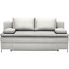 ZOFA BOXSPRING,  bela tekstil  - barve kroma/bela, Design, kovina/tekstil (200/93/107cm) - Novel