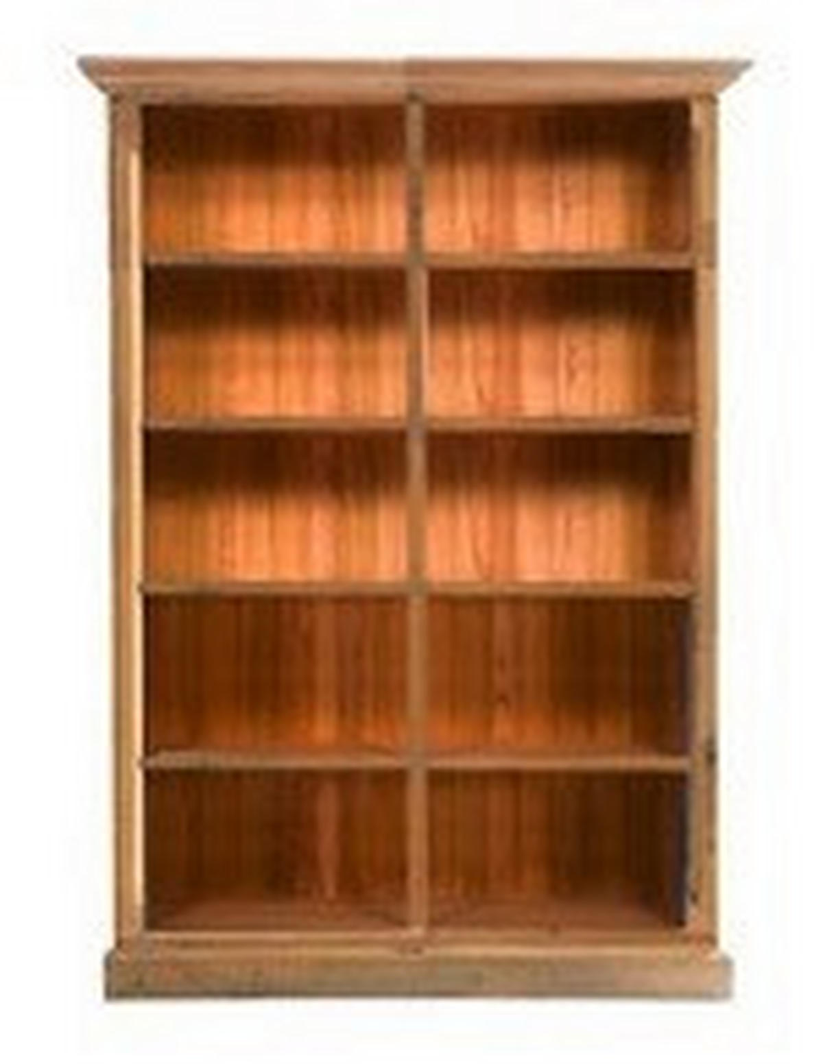 REGAL Mangoholz massiv Naturfarben, Hellbraun  - Hellbraun/Naturfarben, ROMANTIK / LANDHAUS, Holz (140/200/40cm) - MID.YOU