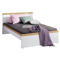 BETT Oscar 120/200 cm Weiß, Eichefarben  - Eichefarben/Weiß, KONVENTIONELL (120/200cm) - Paidi