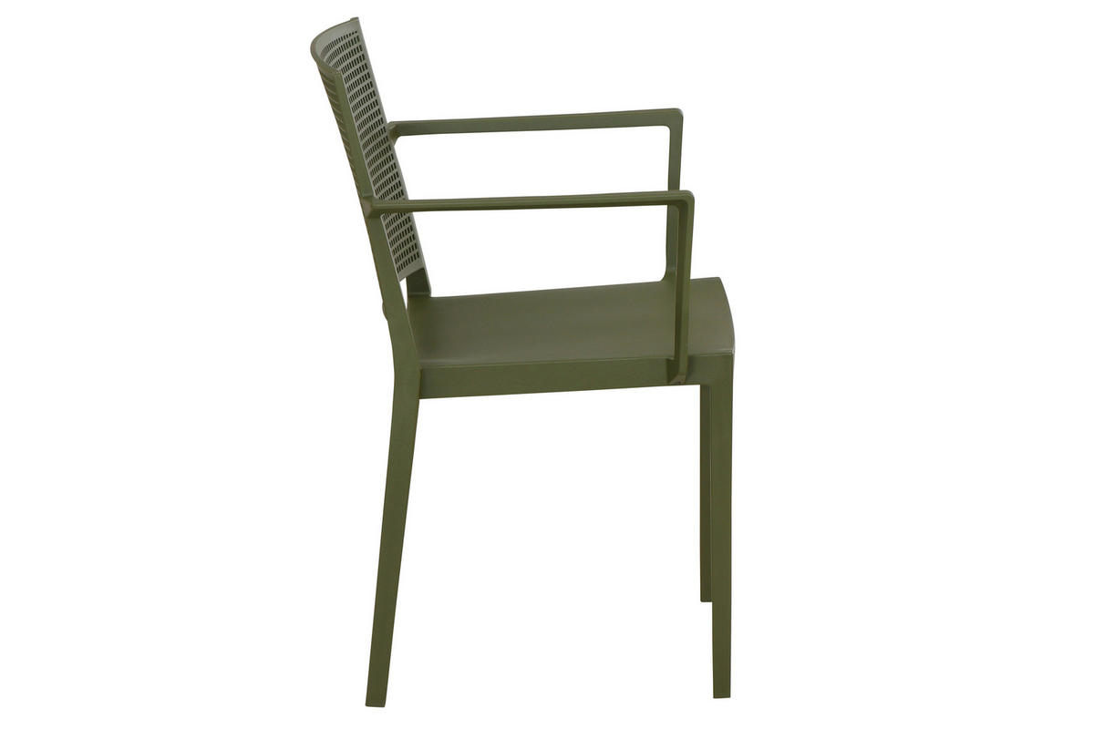STAPELSTUHL in Kunststoff Grün  - Grün, Basics, Kunststoff (46/80/56cm) - Siena Garden