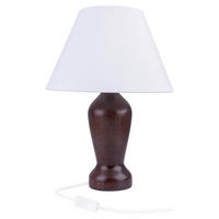 TISCHLEUCHTE Mona 18/28 cm  - Wengefarben, KONVENTIONELL, Holz (18/28cm)