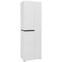 ORMAR GARDEROBNI  antracit, bijela  - bijela/antracit, Design, drvni materijal (60,5/190/42,6cm) - Voleo