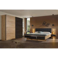 SCHWEBETÜRENSCHRANK 226/210/62 cm 2-türig Schwarz, Eiche Artisan  - Schwarz/Eiche Artisan, MODERN, Holzwerkstoff/Metall (226/210/62cm) - Rauch Möbel