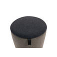 BÜROHOCKER 36,5/57/36,5 cm  - Schwarz/Grau, MODERN, Kunststoff/Textil (36,5/57/36,5cm) - Novel