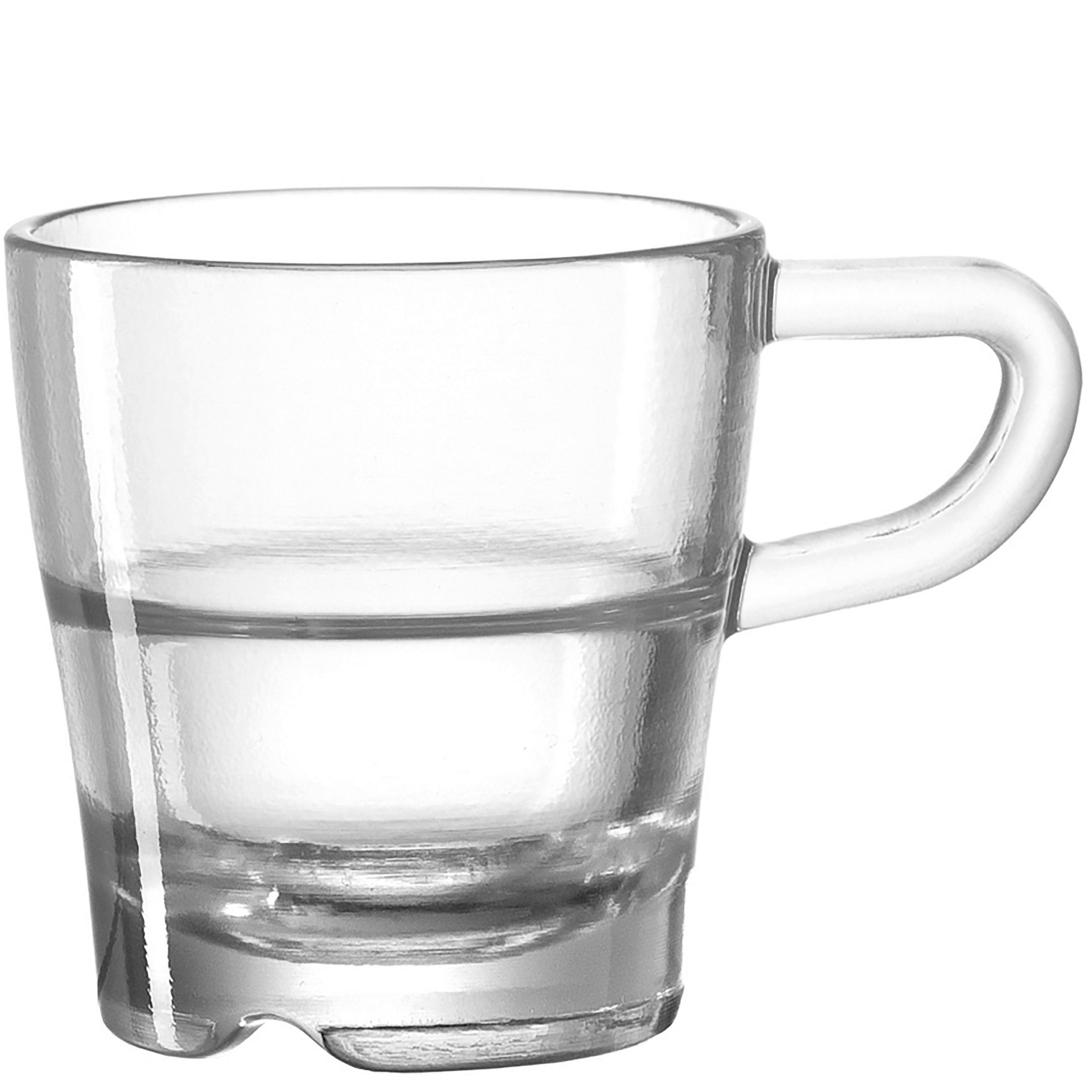 TASSENSET Senso 6-teilig  - Klar, Konventionell, Glas (22/6,5/15cm) - Leonardo