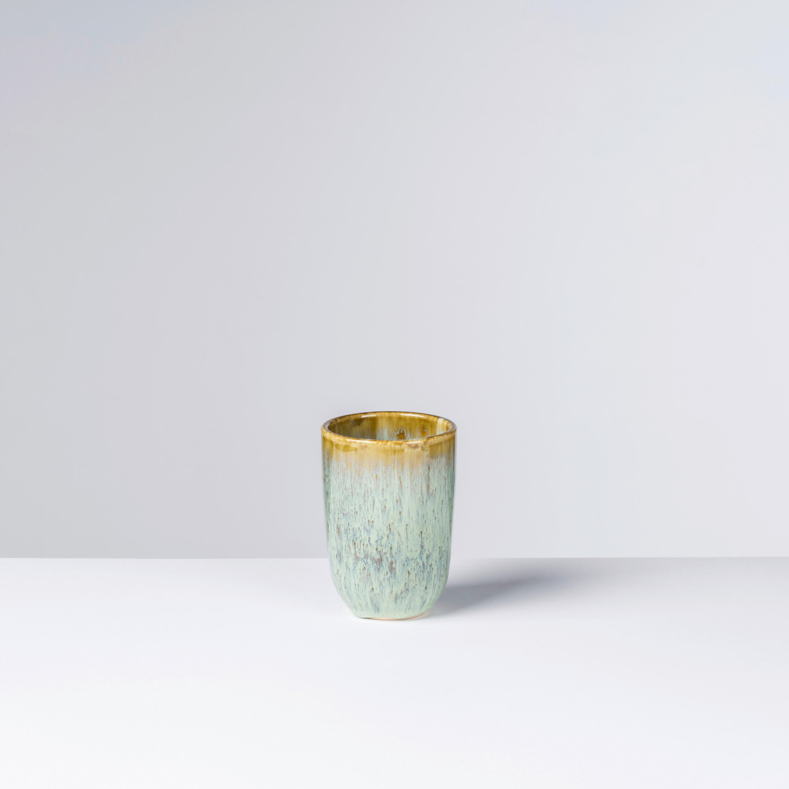 KAFFEEBECHERSET FLUSSUFER 4-teilig  - Braun/Grün, Basics, Keramik (8,4/11,5cm) - Gipfelstück