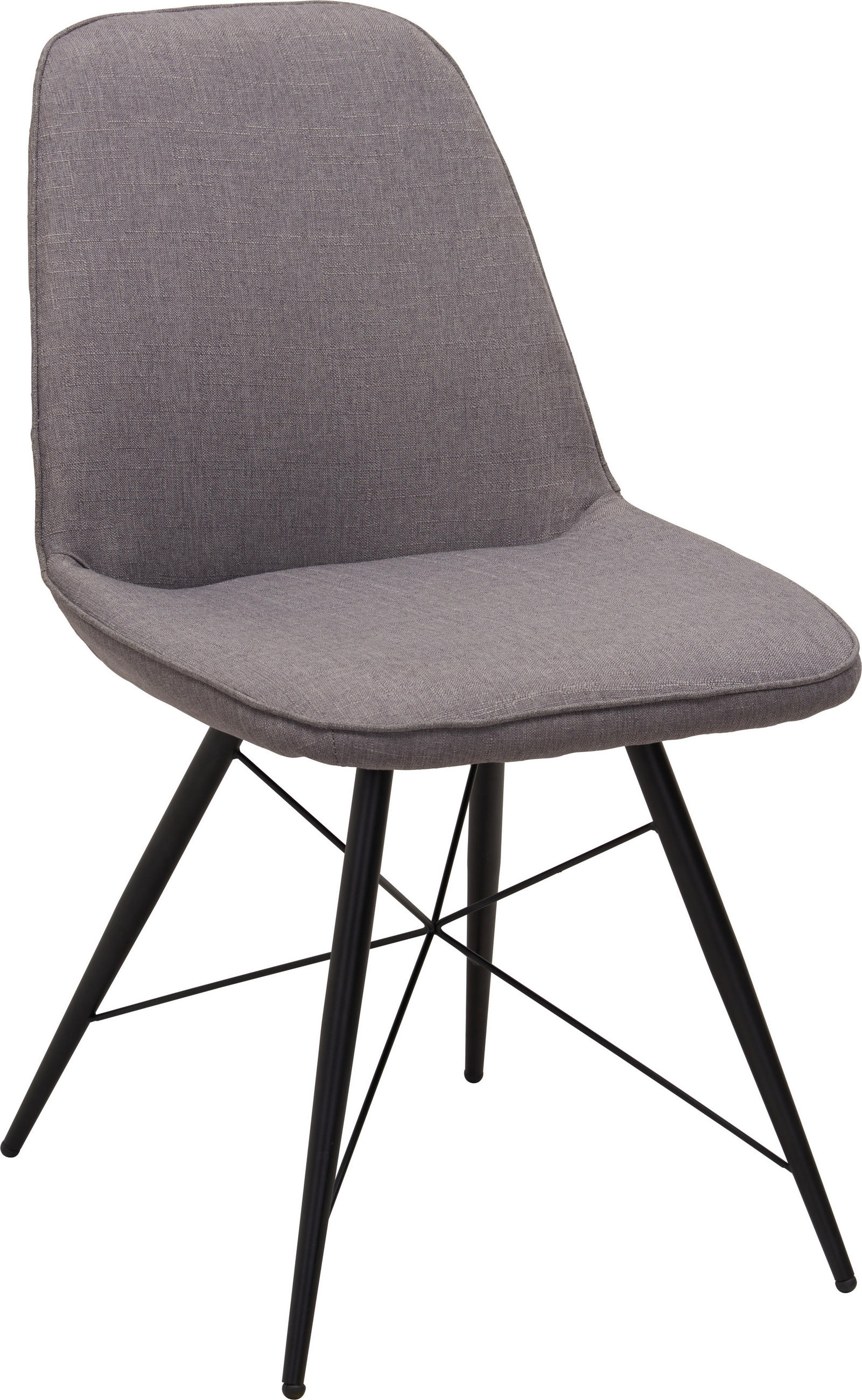 STOLICA  siva, crna  metal, tekstil      - siva/crna, Design, metal/tekstil (60cm) - Hom`in