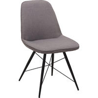 STOLICA  siva, crna  metal, tekstil      - siva/crna, Design, metal/tekstil (60cm) - Hom`in