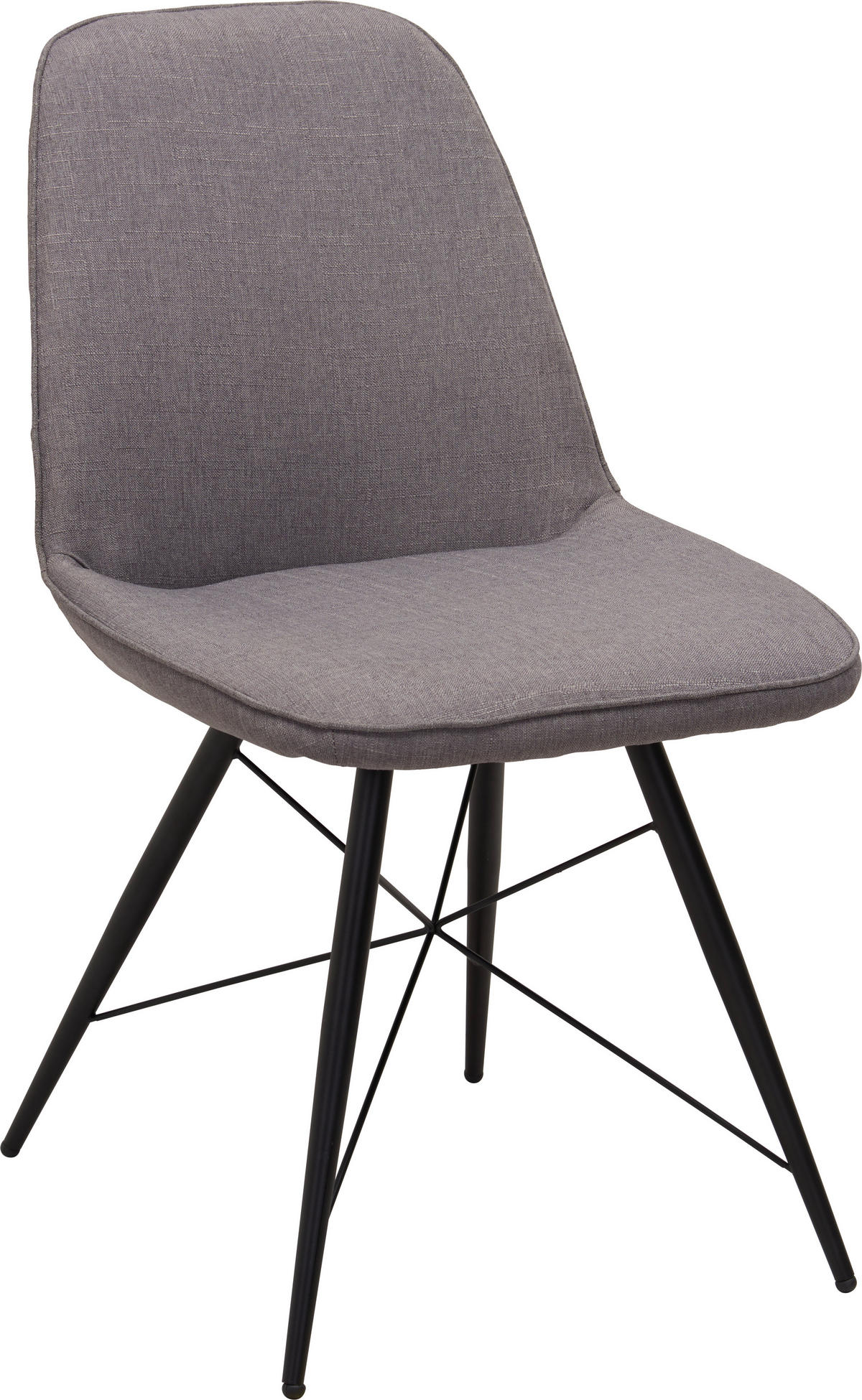 STOLICA  siva, crna  metal, tekstil      - siva/crna, Design, metal/tekstil (60cm) - Hom`in