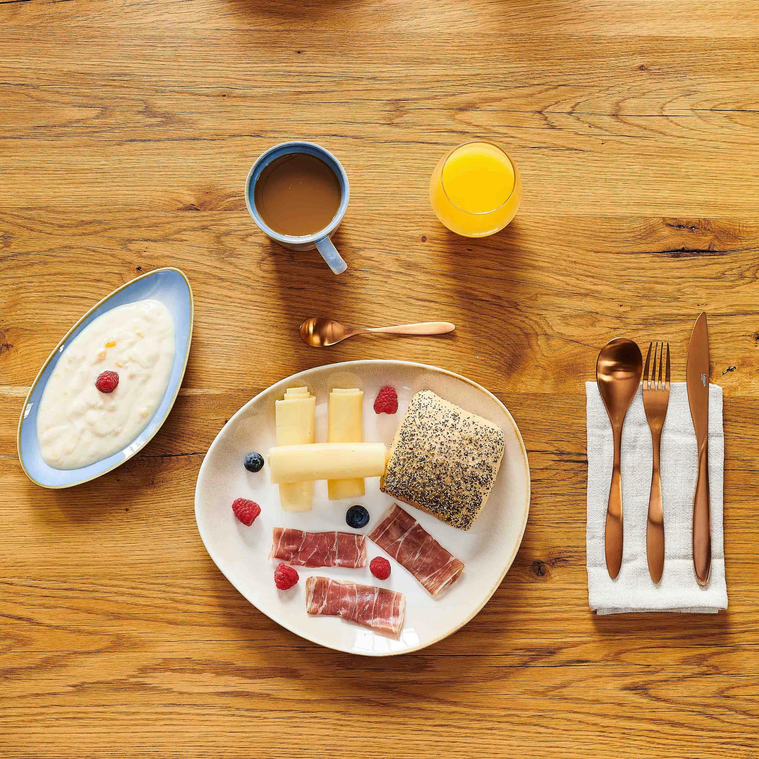 SERVIERPLATTEN-SET La Sinfonia  - Weiß/Hellblau, Basics, Keramik - Mäser