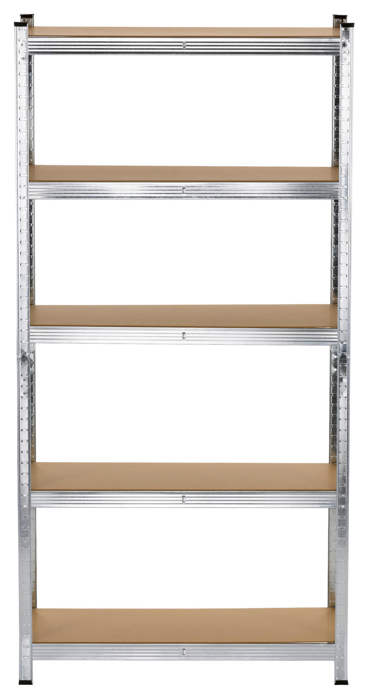 HYLLA FÖR TUNG LAST i 90/180/40 cm brun, stålfärgad  - stålfärgad/brun, Basics, metall/trämaterial (90/180/40cm)