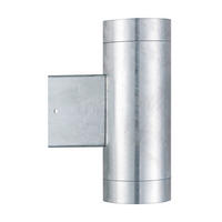 AUßENWANDLEUCHTE 7,6/19 cm   - Zinkfarben, KONVENTIONELL, Metall (7,6/19cm) - Nordlux