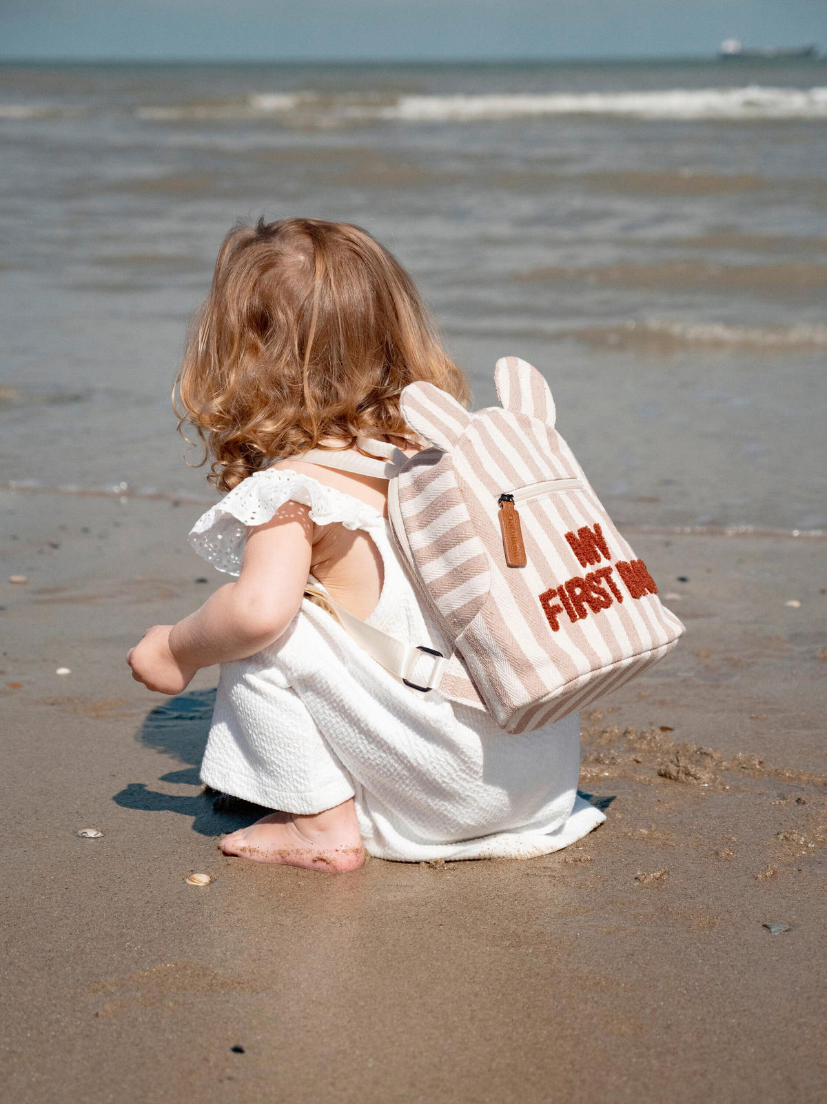DĚTSKÝ BATOH  - bílá/terracotta, Konvenční, textil (20/8/24cm) - Childhome
