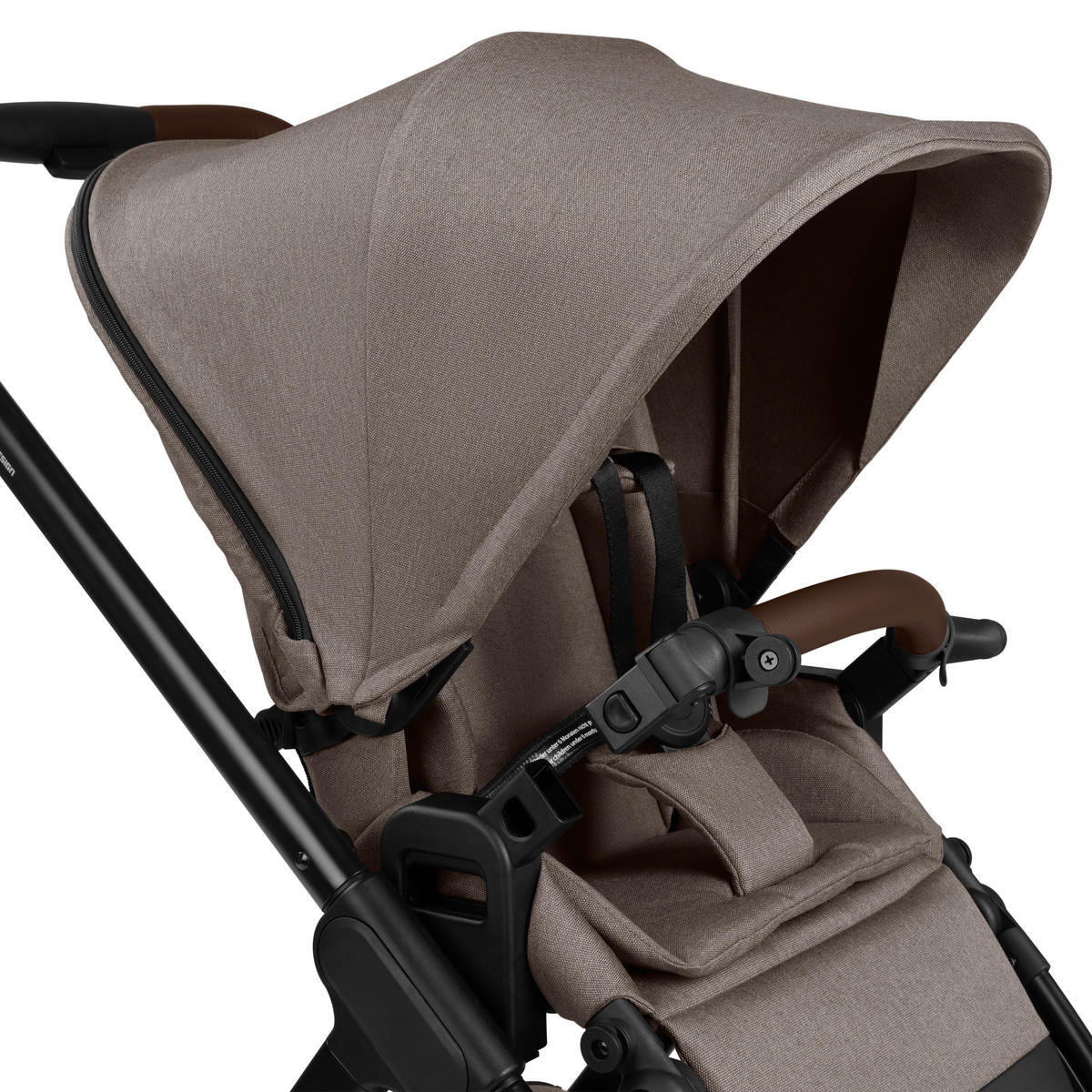 KINDERWAGEN  Samba 2  Nature  - Graubraun/Schwarz, Basics, Textil/Metall (60/108/88cm) - ABC Design