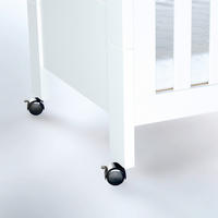 GITTERBETTROLLEN babybay  - Schwarz, Basics, Kunststoff (5cm) - Babybay