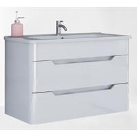 KOMBINOVANI UGRADNI UMIVAONIK  bela  - bela, Moderno, pločasti materijal/keramika (80/54/45cm)