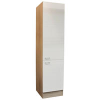 ORMAR ZA POSUĐE    - bijela/srebrne boje, Basics, drvni materijal/plastika (50/211/56cm) - MID.YOU