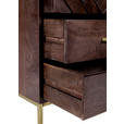 KOMMODE in 45/60/33 cm - Goldfarben/Braun, Trend, Holz/Metall (45/60/33cm) - Landscape