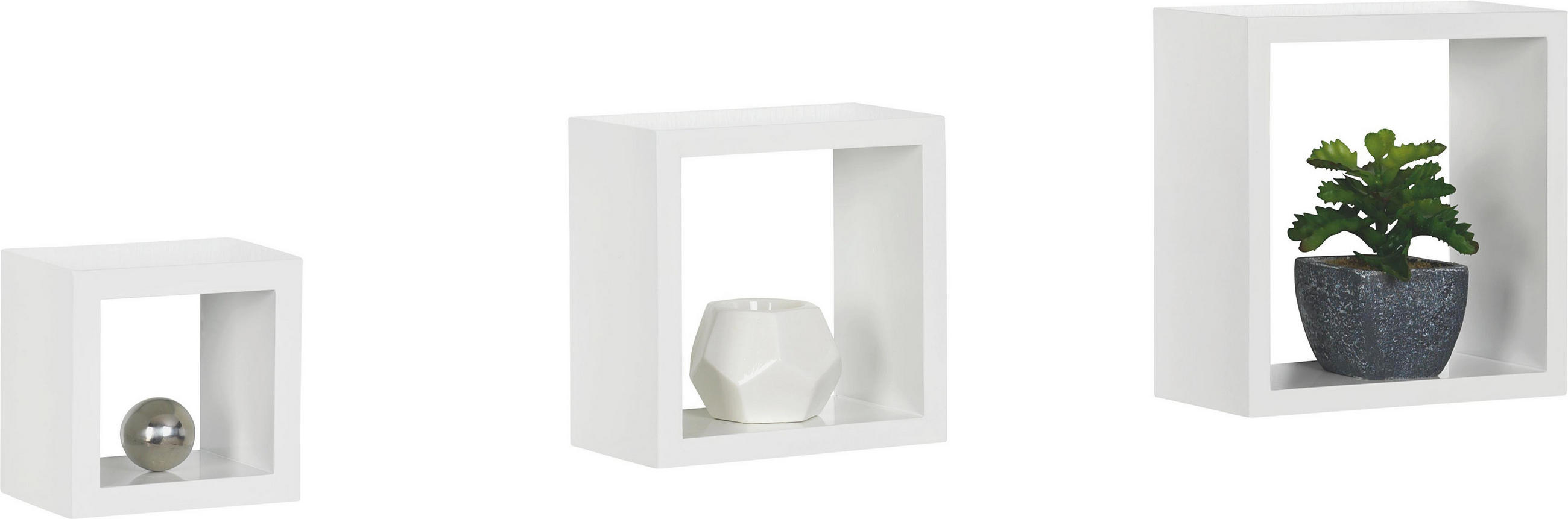 Wandboard in 23/23/10 cm Weiß