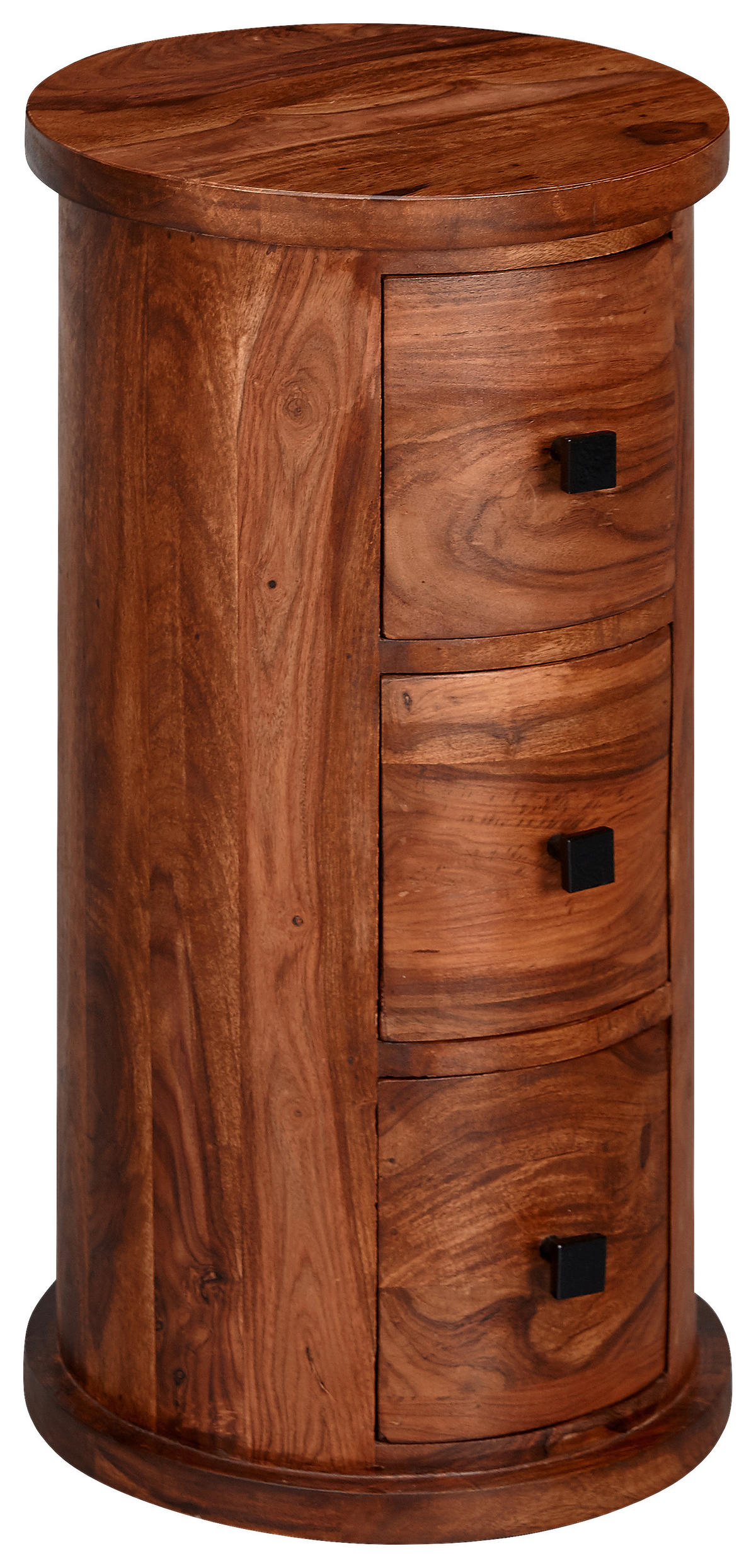 KOMMODE  in 35/65/35 cm  - Sheeshamfarben/Schwarz, KONVENTIONELL, Holz/Metall (35/65/35cm) - MID.YOU