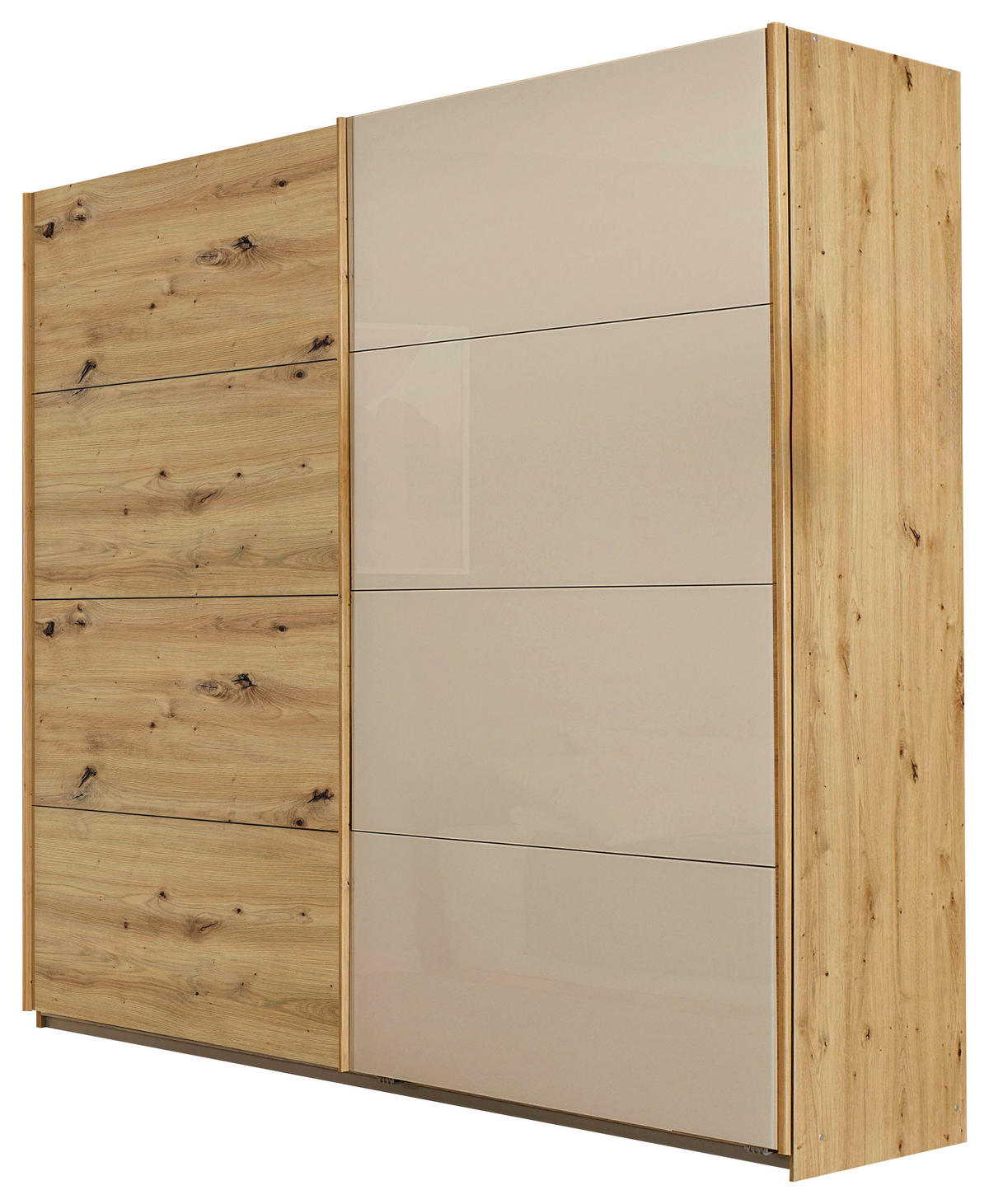 FÜGGESZTETT TOLÓAJTÓS SZEKRÉN  - Artisan tölgy, Basics, faalapú anyag/fém (226/62/229cm) - Xora