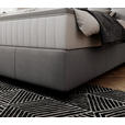 BOXSPRINGBETT  in Grau  - Schwarz/Grau, Design, Leder/Holzwerkstoff (180cm) - Esposa