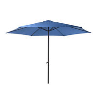 SONNENSCHIRM 295 cm Blau  - Blau/Grau, MODERN, Textil/Metall (295/250cm) - Gardenson
