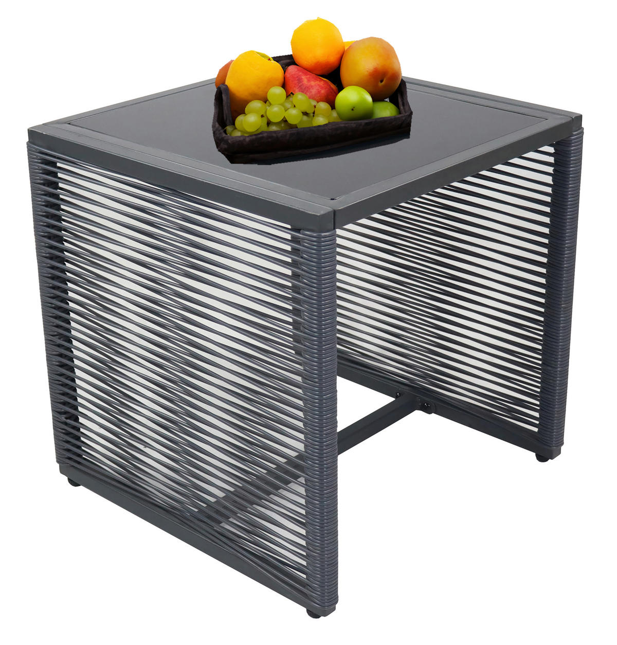 GARTENSET  - Schwarz, MODERN, Glas/Kunststoff - MID.YOU