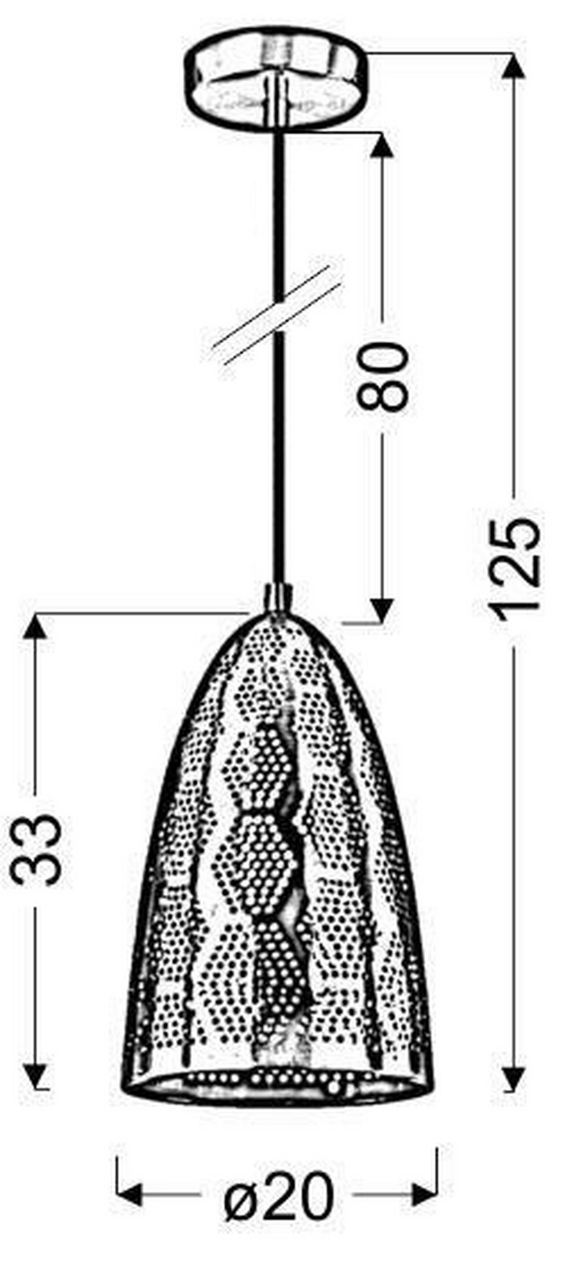 PENDELLAMPA Bene 20/20/130 cm  - svart, Design, metall (20/20/130cm)