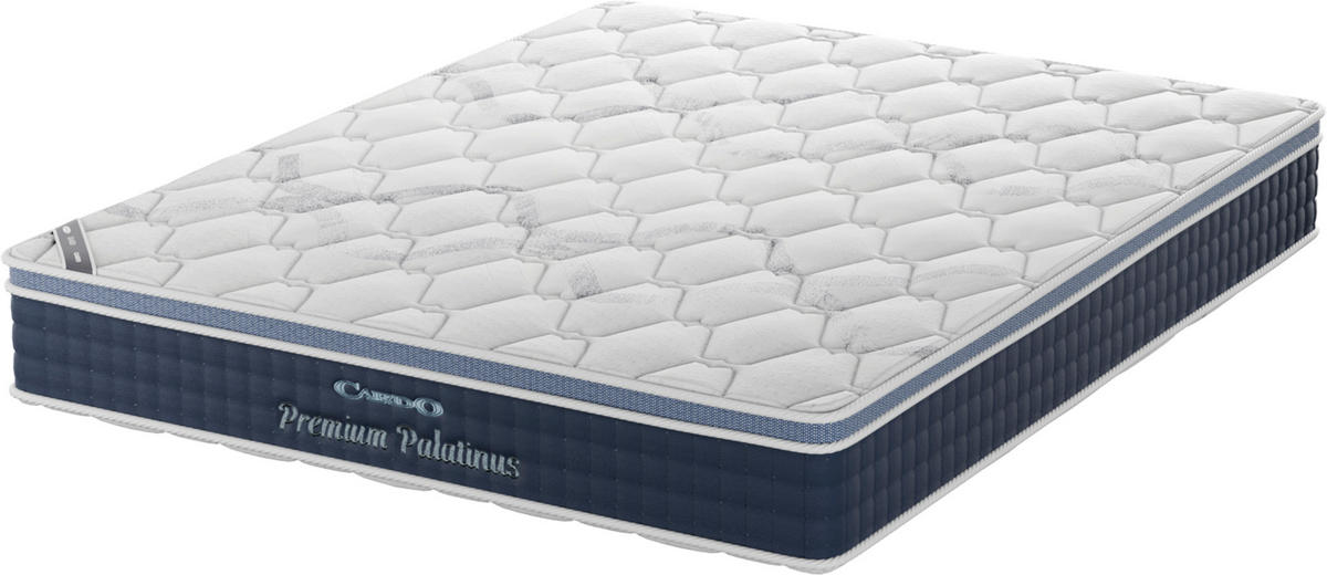 TÁSKARUGÓS MATRAC 180/200 cm  - kék/fehér, Basics, textil (180/200cm) - Cardo