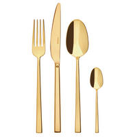 JEDILNI PRIBOR 24/1  Rock  24-delni  nerjaveče jeklo   - zlate barve, Basics, kovina - Sambonet