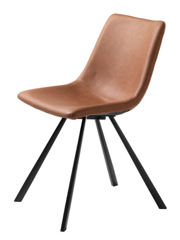 STOL matt  - brun/svart, Design, metall/plast (47/79/54cm) - Best Price