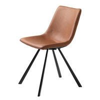 STOL matt  - brun/svart, Design, metall/plast (47/79/54cm) - Best Price