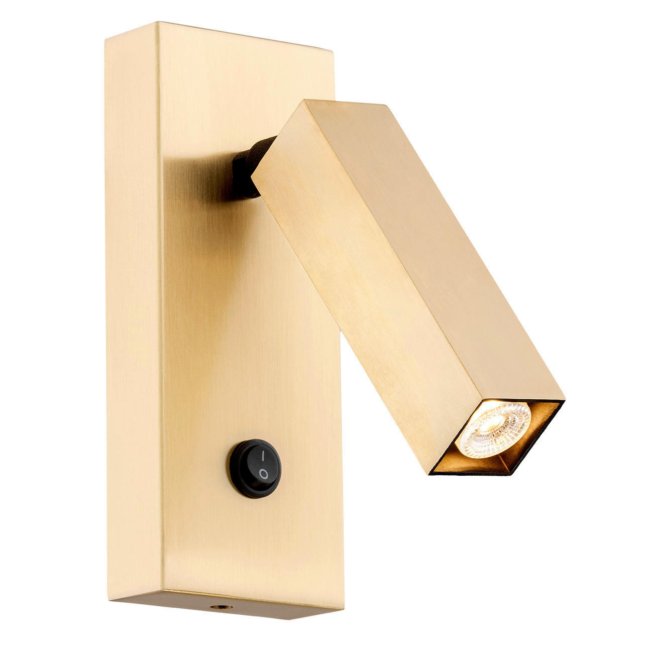 XXXLutz Wandleuchte Argon Rock Gold 13.5x6.5x15.5 cm