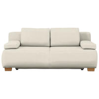 BOXSPRINGSOFA in Webstoff Naturfarben  - Naturfarben, Modern, Holz/Textil (205/93/108cm) - Venda